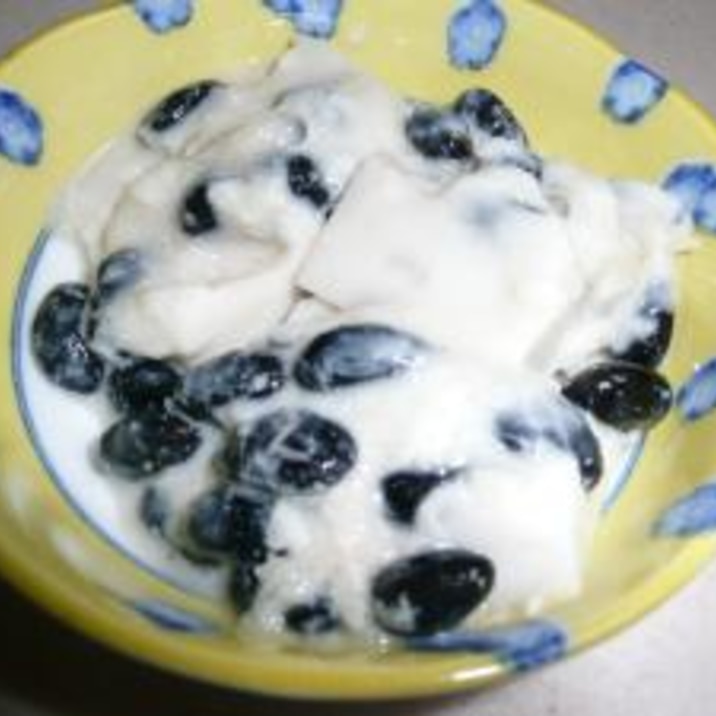 デザートでダイエット 黒豆ヨーグルト寒天 レシピ 作り方 By ごんもも010101 楽天レシピ